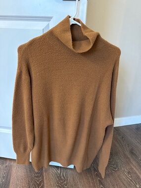 Wilfred Free Brown Funnel neck sweater